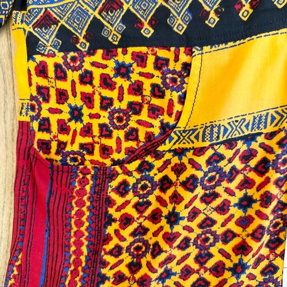 Plenty By Tracey Reese Women’s Vibrant Tribal Printed Button Down Blouse Size XS - Picture 9 of 15